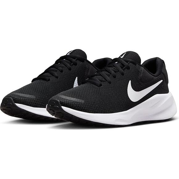 NWT Nike Women's Revolutin 7 Sneaker ,black/white -SZ 11 - Picture 1 of 6